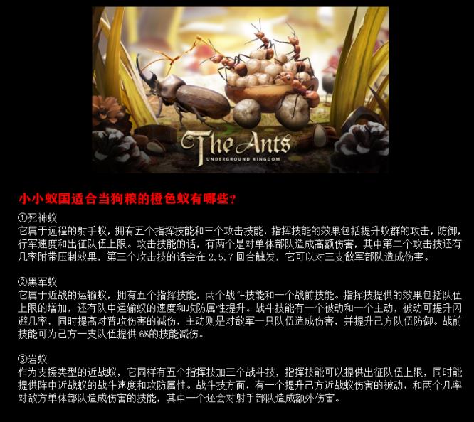 小小蚁国适合当狗粮的橙色蚁有哪些