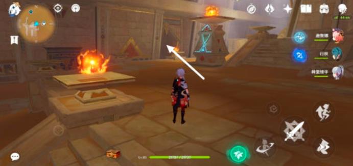 原神赤王左边陵元能尖碑位置在哪里？