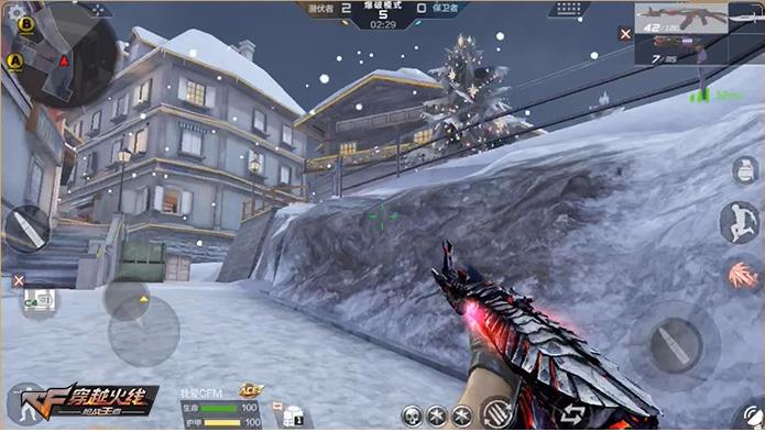 穿越火线手游中哪幅图中有下雪