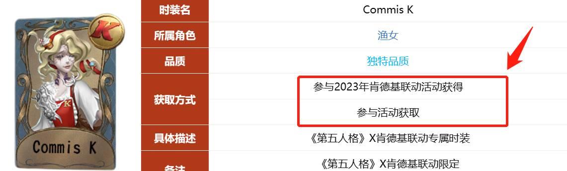 第五人格肯德基渔女联动皮肤怎么获得？