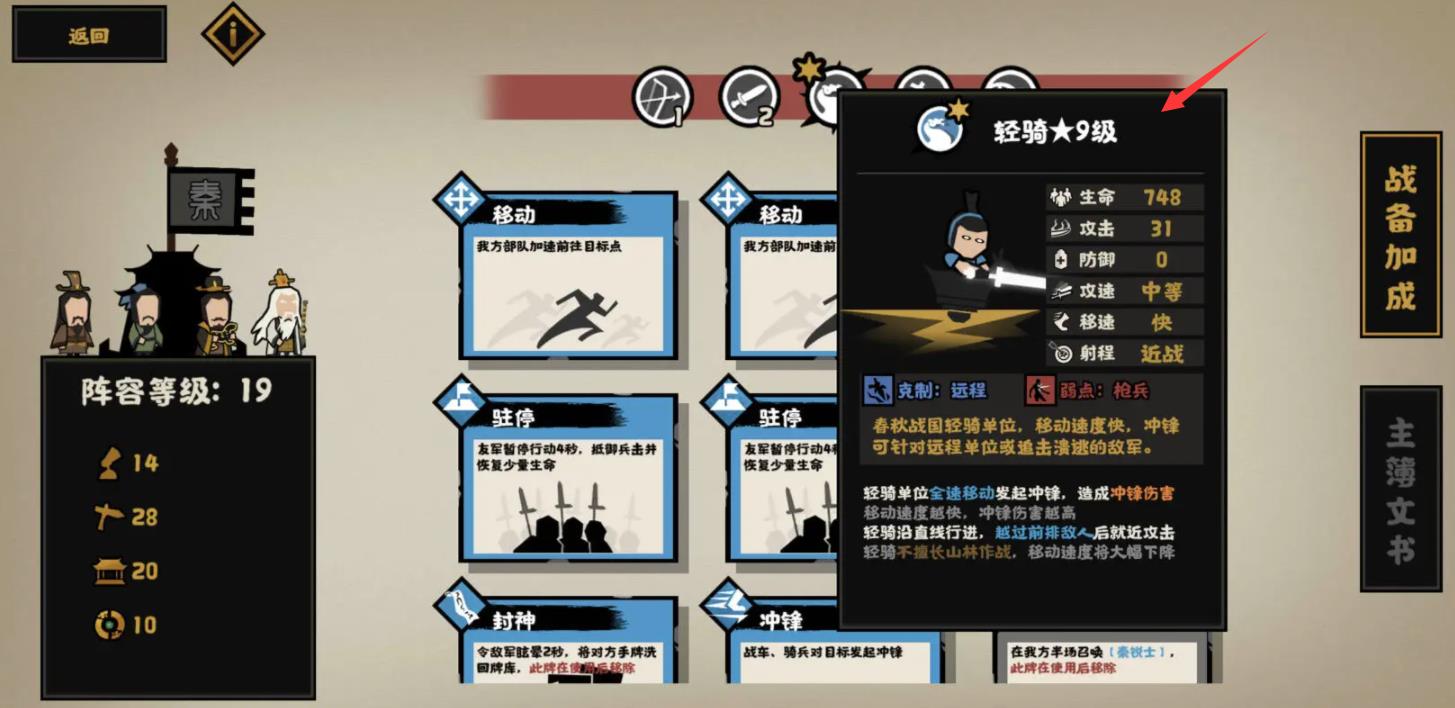 无悔华夏长平之战骑兵最高几级