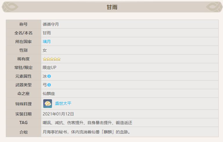原神3.6抽甘雨还是妮露