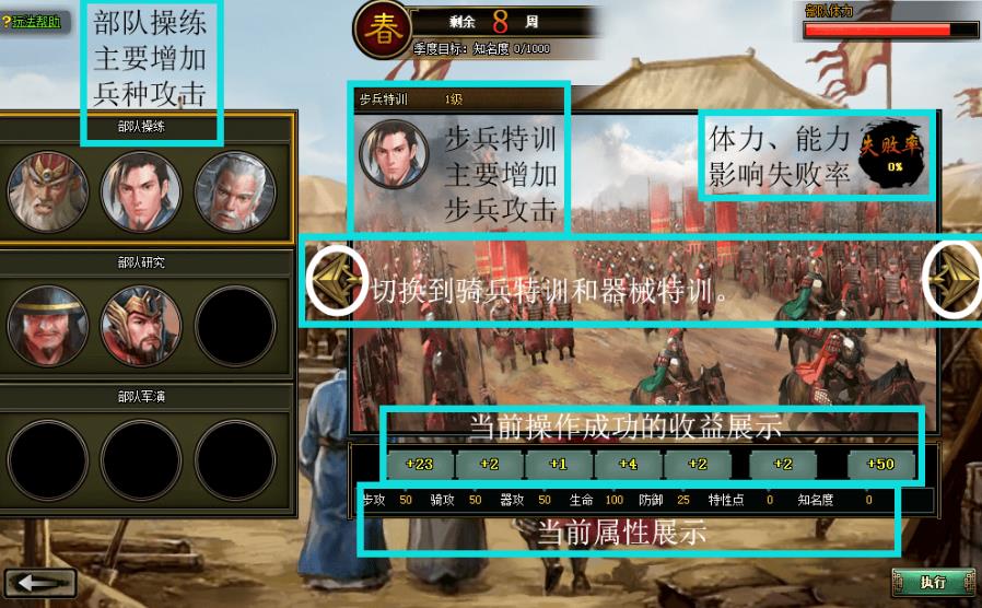 热血三国练兵技巧是什么