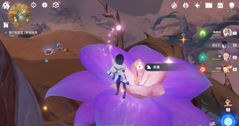 原神手游3.6幽昙花花蕊原神幽谈花花蕊在哪？
