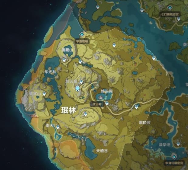 原神珉林地图范围是多少