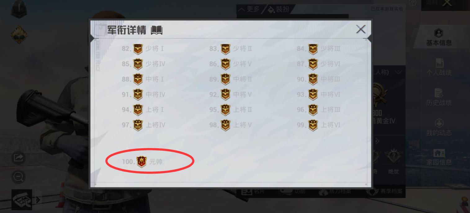 和平精英Ⅴ区最高等级多少？