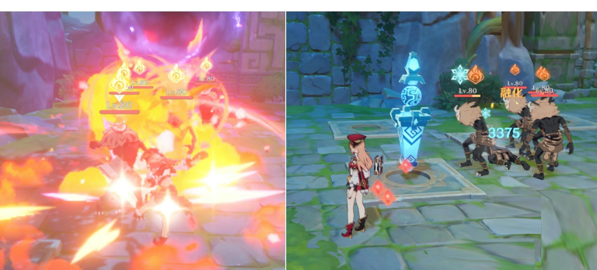 原神融化反应怎么打？