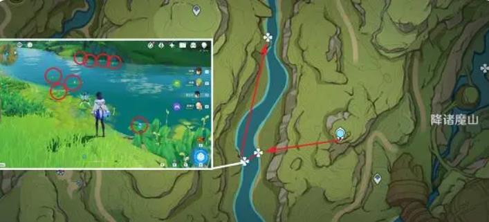原神手游3.6月莲快速采集路线是什么？