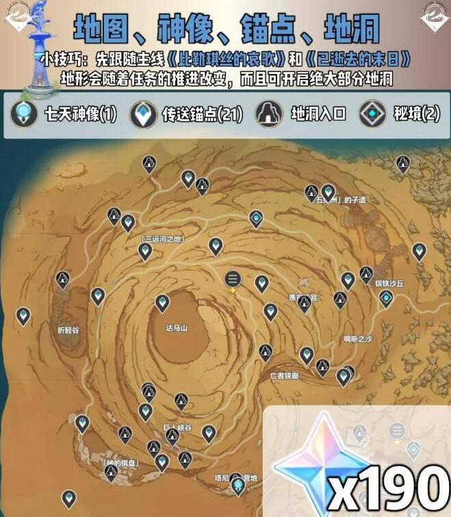 原神沙漠满探索度多少原石