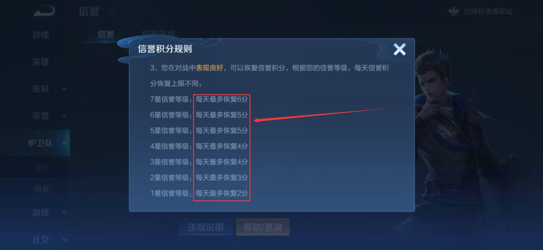 王者荣耀S30为什么打匹配不加信誉积分？