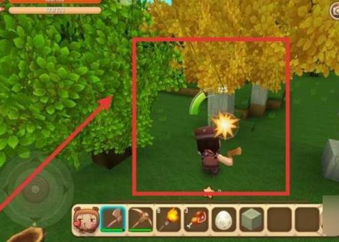 迷你世界怎么自己制作砍树爆星星？