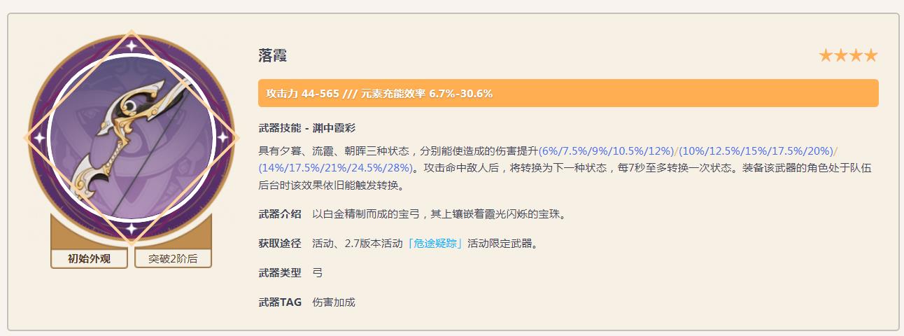 原神3.7夜兰武器推荐什么？