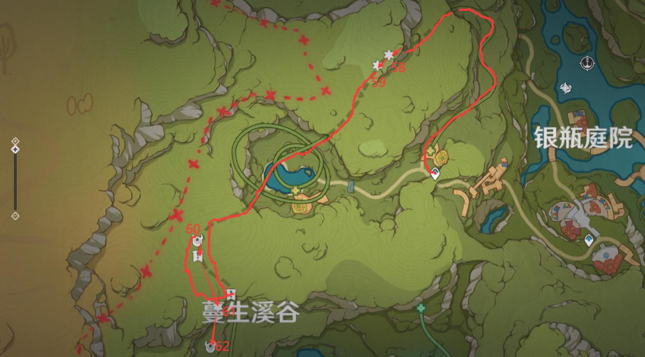 原神杏礼券采集路线是什么？