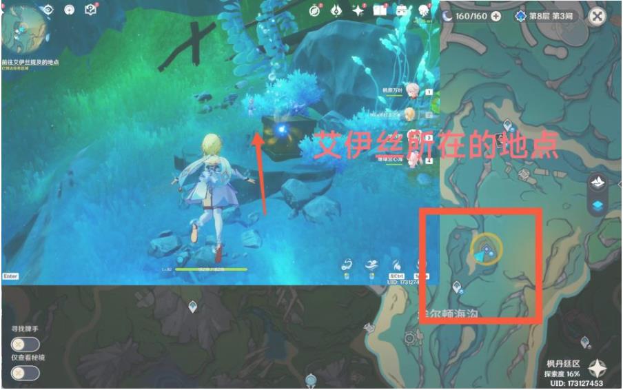 原神艾伊丝在哪里？