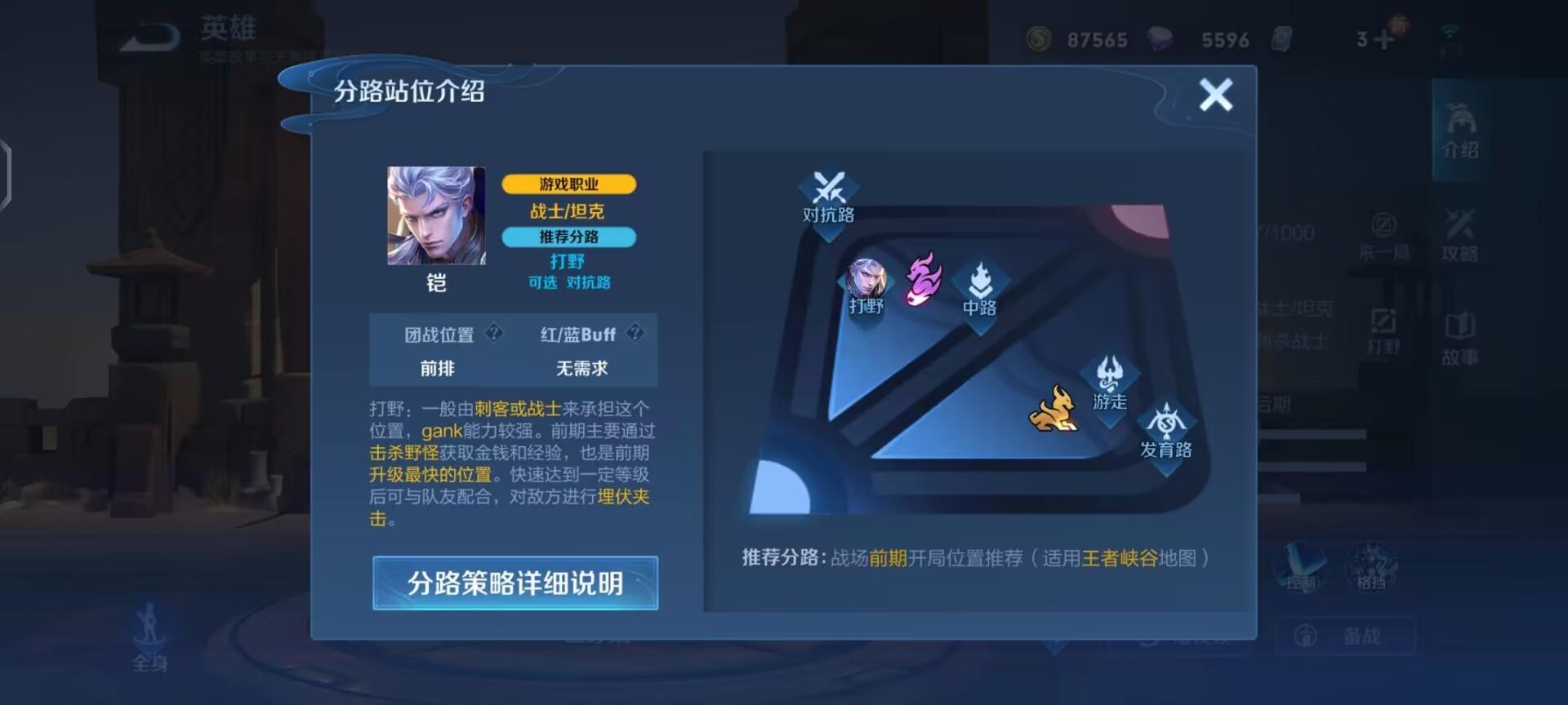 王者荣耀S32铠适合反野吗？