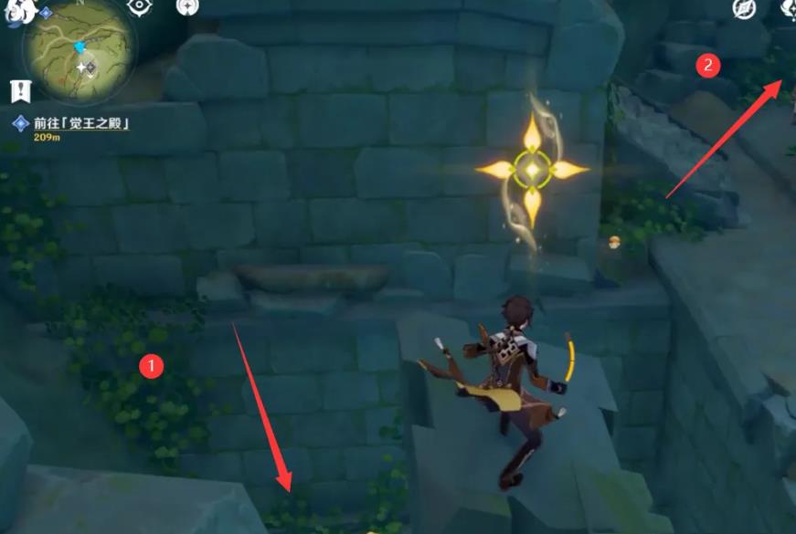 原神须弥水下秘境底下的水位怎么下降？