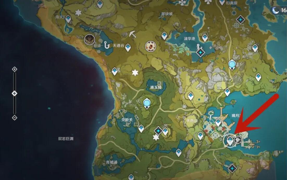 原神璃月港小雨在哪里？