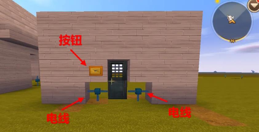 迷你世界冰原版本怎么制作自动门？