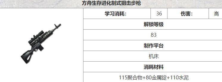方舟怎么搞到传说狙击枪