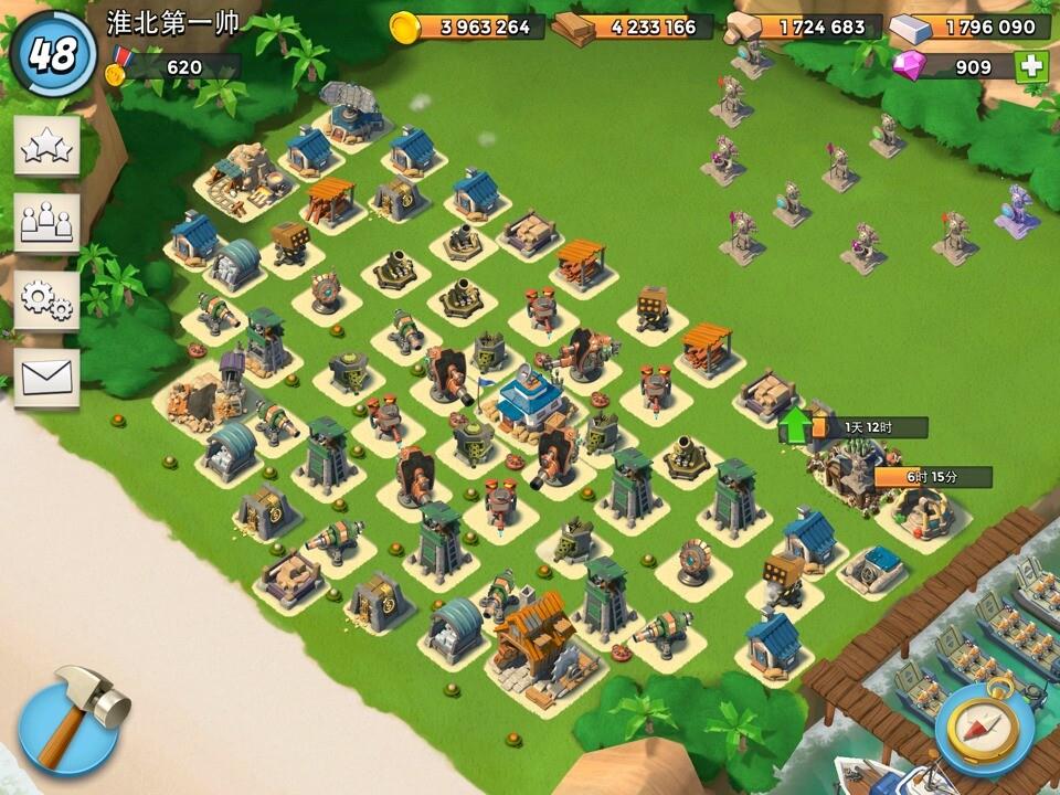 海岛奇兵里面的防御设施变化是什么样的