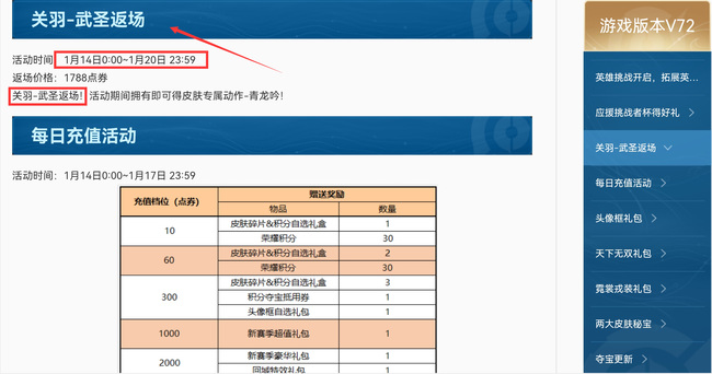 王者荣耀年天美皮肤返场名单有哪些