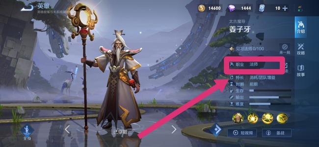 王者姜子牙是什么职业