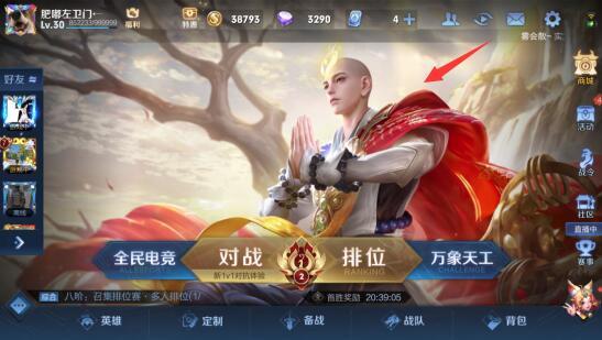 王者主页是谁的皮肤