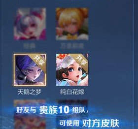 王者荣耀怎么共享皮肤