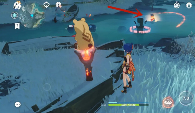 原神雪山四个火炬一个仙灵怎么解锁_原神战火燎原挑战解析