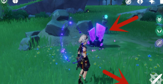 原神带电的石头怎么打碎_原神中如何击碎带电石头