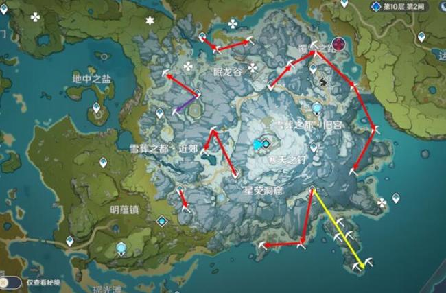 原神星银矿石在雪山的地方有哪些_原神手游中雪山地区的银矿石位置总览