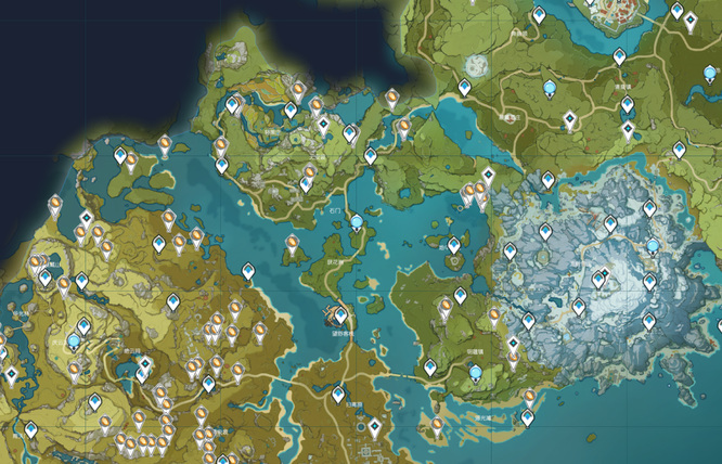 原神石珀位置分布是什么样的_原神石珀位置分布图