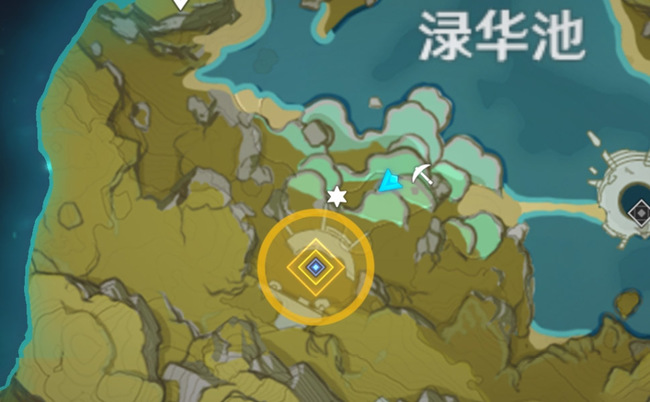 原神渌华池奇怪的石头在哪