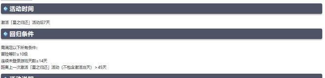 原神手游回归奖励多久触发