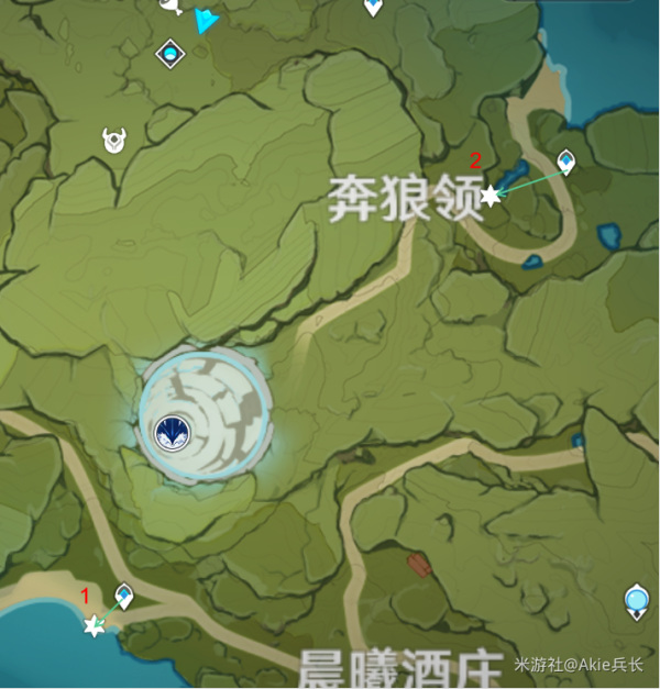 嘟嘟莲推荐的采集路线和分布图_嘟嘟莲原神采集路线与分布图推荐