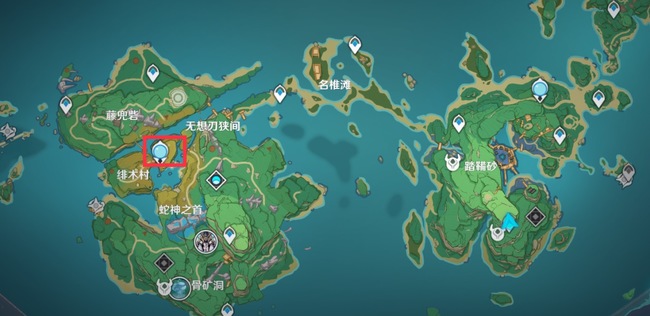 原神奔霆腾闪第五个位置在哪里