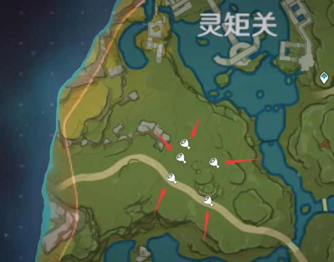 原神装有石珀的五辆车分别在哪里