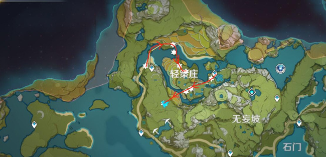 绝云椒椒推荐的采集路线和分布图