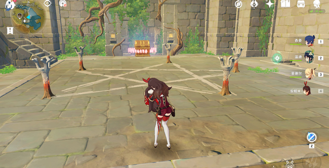 原神天遒谷五角星火炬怎么点