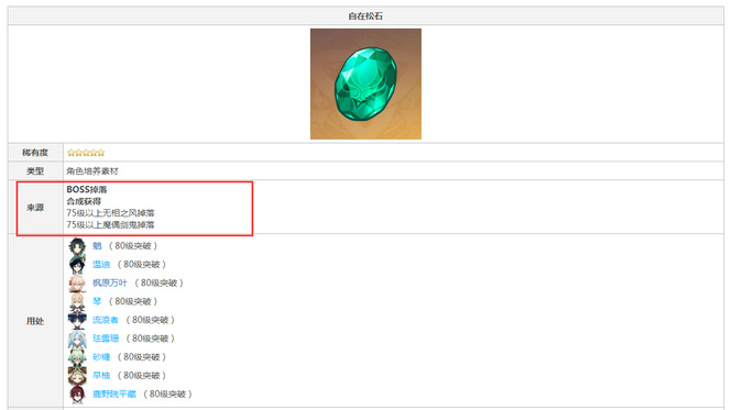原神的自在松石怎么快速获得