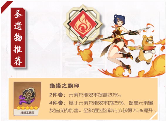 原神香菱圣遗物带绝缘还是魔女