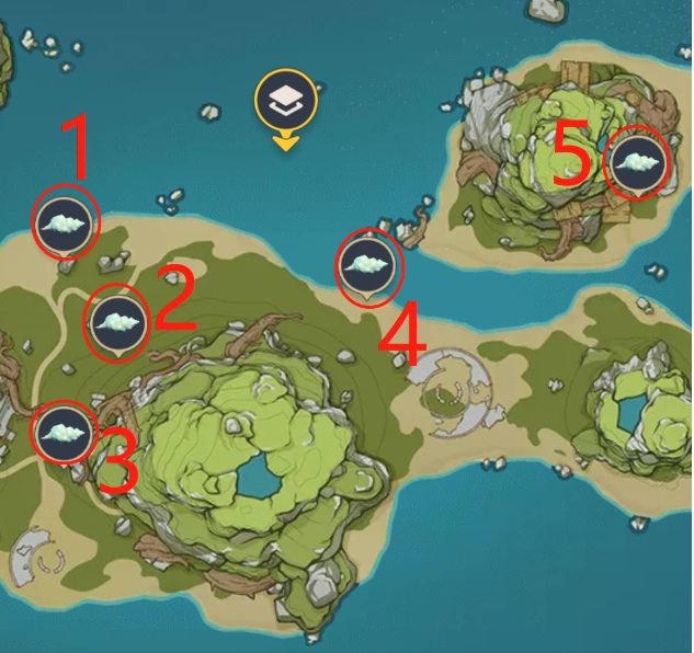 原神版本破破岛海螺在哪里