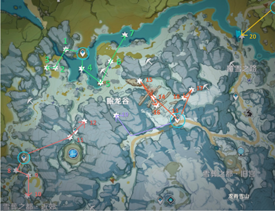 原神蒙德逐月符位置如何分布_原胡人神游戏新礼山符位分期