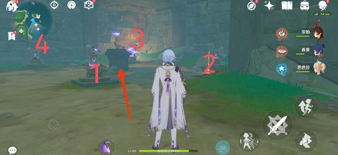 原神年知比山3个雷灵4个指针怎么解