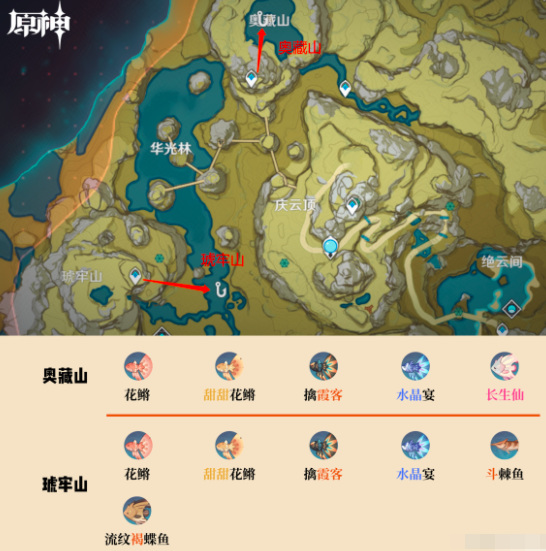 原神钓鱼地点都在哪_原神钓鱼地点大揭秘