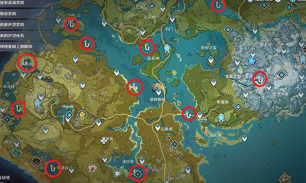 原神换鱼叉的鱼在哪钓_原神鱼叉更新后该去哪里钓取对应的鱼