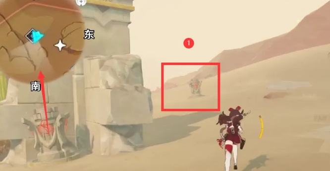 原神手游沙漠西北角遗迹怎么进