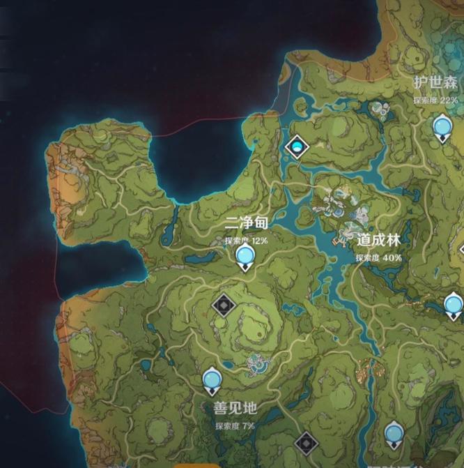 原神的二净甸上方地图怎么点亮_原神二净甸上方地图点亮方法