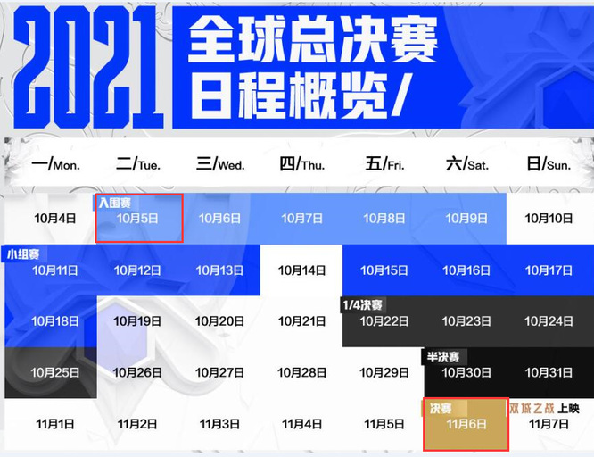 英雄联盟全球总决赛几月份