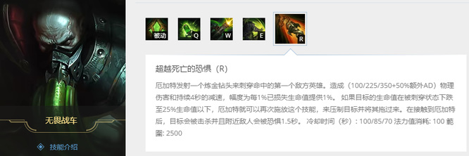 LOL超越死亡的恐惧是谁的大招